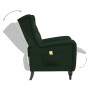 Sillón de masaje reclinable de terciopelo verde oscuro de vidaXL, Sillones de masaje eléctricos - Ref: Foro24-329354, Precio:...