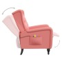 Sillón de masaje reclinable de terciopelo rosa de vidaXL, Sillones de masaje eléctricos - Ref: Foro24-329356, Precio: 251,99 ...