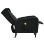 Sillón de masaje reclinable de terciopelo negro de vidaXL, Sillones de masaje eléctricos - Ref: Foro24-329358, Precio: 249,05...