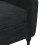 Sillón de masaje reclinable de terciopelo negro de vidaXL, Sillones de masaje eléctricos - Ref: Foro24-329358, Precio: 249,05...