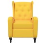 Sillón de masaje reclinable de terciopelo amarillo de vidaXL, Sillones de masaje eléctricos - Ref: Foro24-329359, Precio: 234...