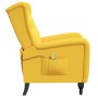 Yellow Velvet Reclining Massage Chair by vidaXL, Electric massage chairs - Ref: Foro24-329359, Price: 234,63 €, Discount: %