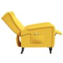 Yellow Velvet Reclining Massage Chair by vidaXL, Electric massage chairs - Ref: Foro24-329359, Price: 234,63 €, Discount: %