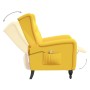 Yellow Velvet Reclining Massage Chair by vidaXL, Electric massage chairs - Ref: Foro24-329359, Price: 234,63 €, Discount: %