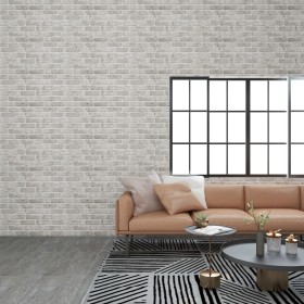 10pcs EPS 3D Wall Panels Light Gray Brick Design by vidaXL, Wall covering - Ref: Foro24-332924, Price: 193,99 €, Discount: %