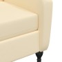 Sillón de masaje reclinable de terciopelo crema de vidaXL, Sillones de masaje eléctricos - Ref: Foro24-329361, Precio: 241,99...