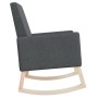 Silla mecedora de tela gris oscura de vidaXL, Mecedoras - Ref: Foro24-329416, Precio: 114,99 €, Descuento: %