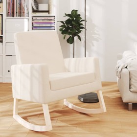 Cream fabric rocking chair by vidaXL, Rocking chairs - Ref: Foro24-329424, Price: 159,32 €, Discount: %