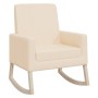 Cream fabric rocking chair by vidaXL, Rocking chairs - Ref: Foro24-329424, Price: 158,96 €, Discount: %