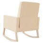 Cream fabric rocking chair by vidaXL, Rocking chairs - Ref: Foro24-329424, Price: 158,96 €, Discount: %