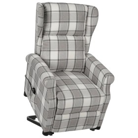 Sillón elevable de tela gris de vidaXL, Sillones - Ref: Foro24-329474, Precio: 319,99 €, Descuento: %