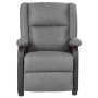 Sillón reclinable de cuero sintético y tela gris claro de vidaXL, Sillones - Ref: Foro24-329487, Precio: 182,99 €, Descuento: %