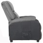 Sillón reclinable de cuero sintético y tela gris claro de vidaXL, Sillones - Ref: Foro24-329487, Precio: 182,99 €, Descuento: %