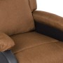 Sillón reclinable de cuero sintético y tela gris taupé de vidaXL, Sillones - Ref: Foro24-329494, Precio: 200,99 €, Descuento: %