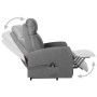 Liftable light gray fabric armchair by vidaXL, Armchairs - Ref: Foro24-329605, Price: 321,96 €, Discount: %