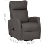 Sillón elevable tela gris oscuro de vidaXL, Sillones - Ref: Foro24-329606, Precio: 303,94 €, Descuento: %