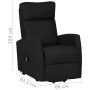 Black fabric lifting armchair by vidaXL, Armchairs - Ref: Foro24-329607, Price: 303,94 €, Discount: %