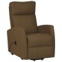 Sillón elevable tela marrón de vidaXL, Sillones - Ref: Foro24-329609, Precio: 308,42 €, Descuento: %