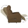 Brown fabric lift-up armchair by vidaXL, Armchairs - Ref: Foro24-329609, Price: 308,42 €, Discount: %