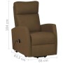 Sillón elevable tela marrón de vidaXL, Sillones - Ref: Foro24-329609, Precio: 308,42 €, Descuento: %