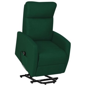 Sillón elevable tela verde oscuro de vidaXL, Sillones - Ref: Foro24-329611, Precio: 368,15 €, Descuento: %