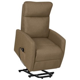 Sillón elevable tela gris taupe de vidaXL, Sillones - Ref: Foro24-329613, Precio: 297,45 €, Descuento: %