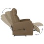 Sillón elevable tela gris taupe de vidaXL, Sillones - Ref: Foro24-329613, Precio: 297,45 €, Descuento: %