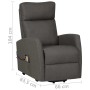 Sillón de masaje elevable tela gris oscuro de vidaXL, Sillones de masaje eléctricos - Ref: Foro24-329616, Precio: 437,23 €, D...