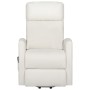 Sillón elevable cuero sintético crema de vidaXL, Sillones - Ref: Foro24-329626, Precio: 300,99 €, Descuento: %