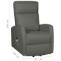 Sillón de masaje elevable cuero sintético gris de vidaXL, Sillones de masaje eléctricos - Ref: Foro24-329635, Precio: 341,90 ...