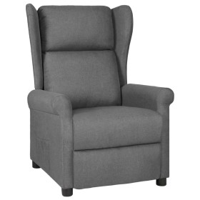 Sillón reclinable de tela gris claro de vidaXL, Sillones - Ref: Foro24-329639, Precio: 255,99 €, Descuento: %