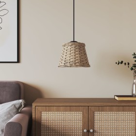 Wicker brown ceiling lampshade Ø15x12 cm by vidaXL, Lampshades - Ref: Foro24-364372, Price: 10,56 €, Discount: %