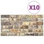 10pcs EPS 3D Wall Panels Multicolor Brick Design by vidaXL, Wall covering - Ref: Foro24-332928, Price: 160,78 €, Discount: %