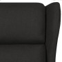 Sillón reclinable de tela negro de vidaXL, Sillones - Ref: Foro24-329641, Precio: 226,99 €, Descuento: %