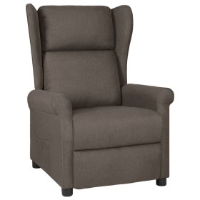 Brown Fabric Recliner by vidaXL, Armchairs - Ref: Foro24-329643, Price: 244,99 €, Discount: %