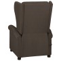 Sillón de masaje reclinable de tela marrón oscuro de vidaXL, Sillones - Ref: Foro24-329644, Precio: 244,95 €, Descuento: %