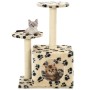 Cat scratching post with sisal post 60 cm beige prints
