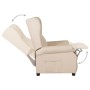 Cream Fabric Recliner by vidaXL, Armchairs - Ref: Foro24-329648, Price: 240,03 €, Discount: %