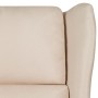 Cream Fabric Recliner by vidaXL, Armchairs - Ref: Foro24-329648, Price: 240,03 €, Discount: %