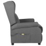 Sillón de masaje tela gris claro de vidaXL, Sillones de masaje eléctricos - Ref: Foro24-329649, Precio: 241,09 €, Descuento: %