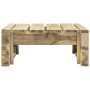 Green impregnated pine wood pallet garden ottoman by vidaXL, Modular outdoor sofas - Ref: Foro24-3066401, Price: 62,16 €, Dis...