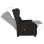 Sillón de masaje de tela negro de vidaXL, Sillones de masaje eléctricos - Ref: Foro24-329651, Precio: 226,26 €, Descuento: %