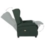 Sillón de masaje de tela verde oscuro de vidaXL, Sillones de masaje eléctricos - Ref: Foro24-329655, Precio: 274,99 €, Descue...