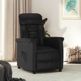 Black Faux Leather Recliner by vidaXL, Armchairs - Ref: Foro24-329671, Price: 166,99 €, Discount: %