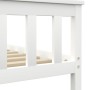 Estructura de cama de madera maciza de pino blanca 90x200 cm de vidaXL, Camas y somieres - Ref: Foro24-283214, Precio: 168,99...