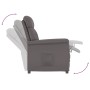 Sillón reclinable de cuero sintético gris de vidaXL, Sillones - Ref: Foro24-329674, Precio: 172,76 €, Descuento: %