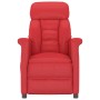 Sillón reclinable de cuero sintético rojo de vidaXL, Sillones - Ref: Foro24-329676, Precio: 233,29 €, Descuento: %