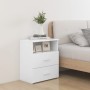 Bedside tables 2 units white chipboard 50x32x60 cm by vidaXL, Nightstands - Ref: Foro24-803273, Price: 113,15 €, Discount: %