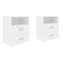 Bedside tables 2 units white chipboard 50x32x60 cm by vidaXL, Nightstands - Ref: Foro24-803273, Price: 113,15 €, Discount: %