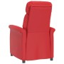 Sillón reclinable de cuero sintético rojo de vidaXL, Sillones - Ref: Foro24-329676, Precio: 233,29 €, Descuento: %